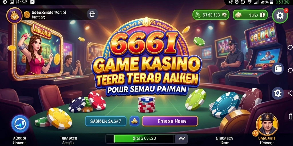 Screenshot gameplay 666I menunjukkan momen seru pemain di kasino.
