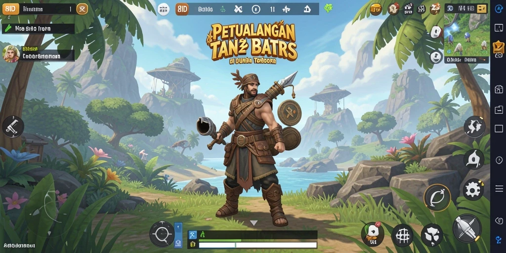 Tangkapan layar 8ID menampilkan aksi seru dalam dunia terbuka.