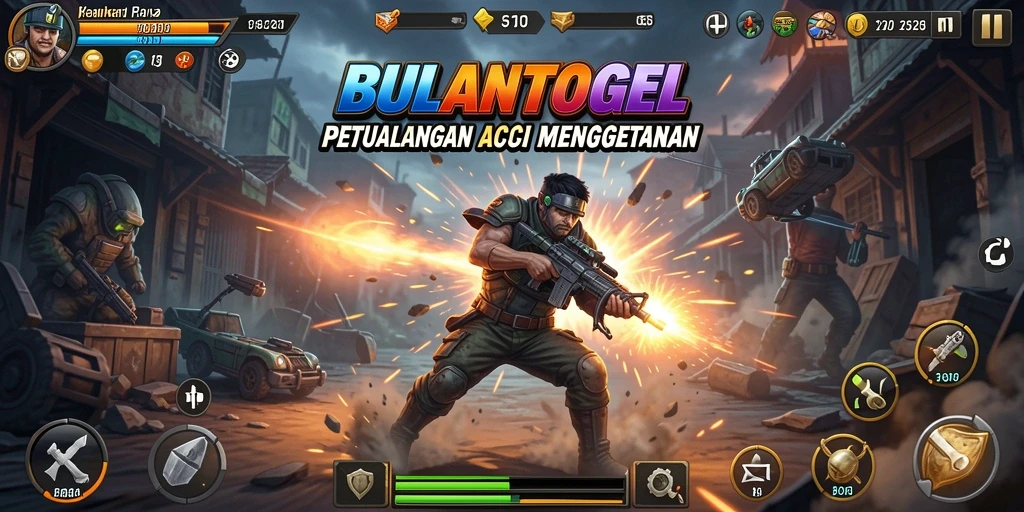 Tampilan dinamis dari gameplay BULANTOGEL yang menegangkan.