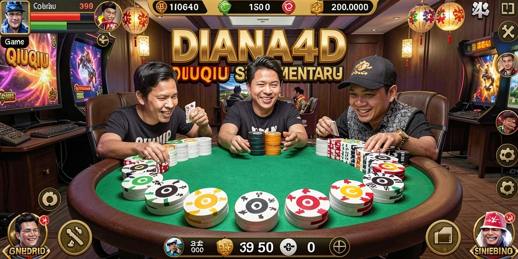 Tampilan permainan QiuQiu yang menarik di DIANA4D.