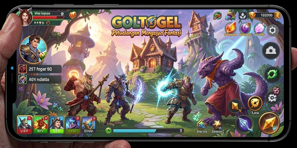 Screenshot dari gameplay GOLTOGEL yang menampilkan petualangan seru.