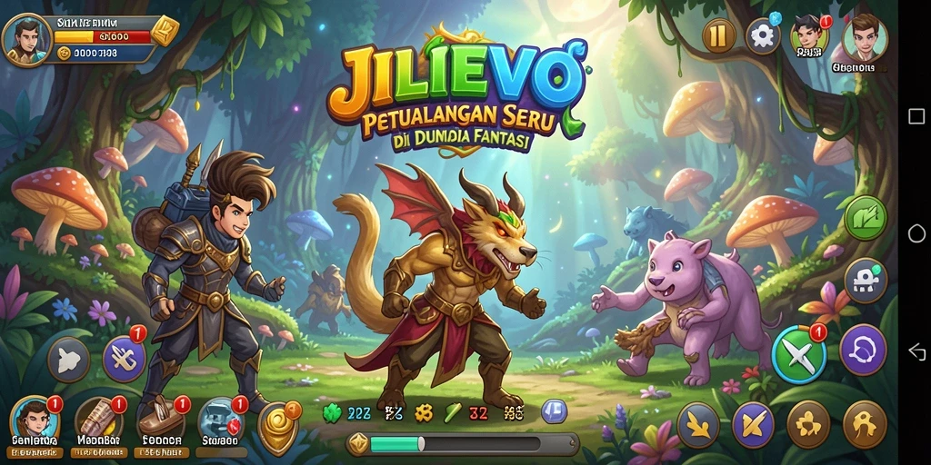 Tampilan gameplay mendebarkan di dunia ARPG JILIEVO.