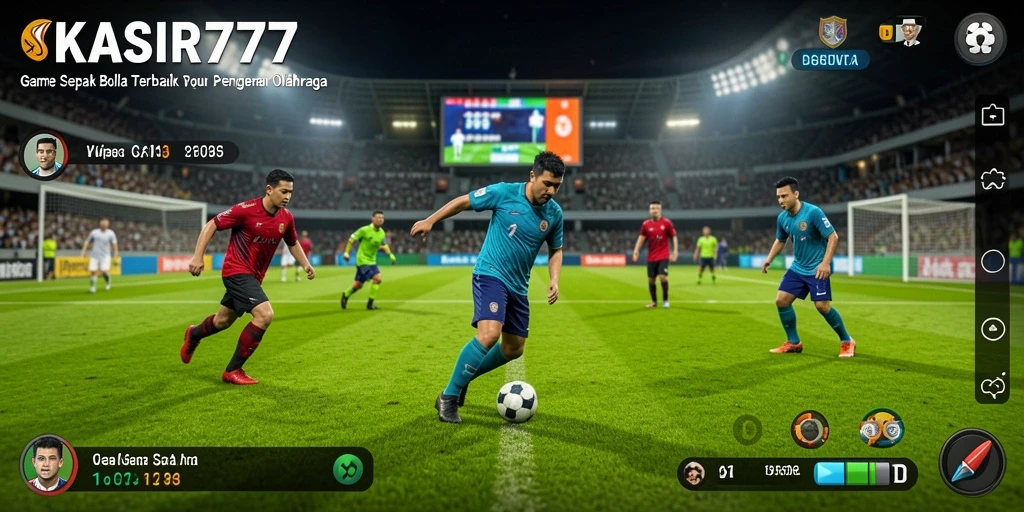 Tangkapan layar gameplay KASIR777 yang mendebarkan di lapangan sepak bola.