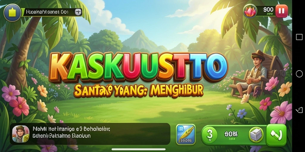 Tampilan gameplay KASKUSTOTO yang mengasyikkan dan penuh warna.