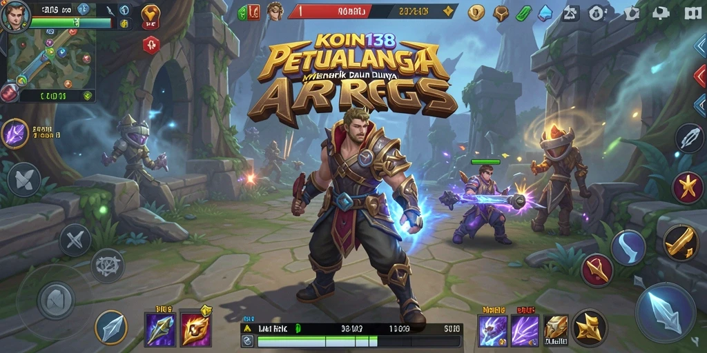 Tampilan gameplay ARPG KOIN138 yang menegangkan dan dinamis.