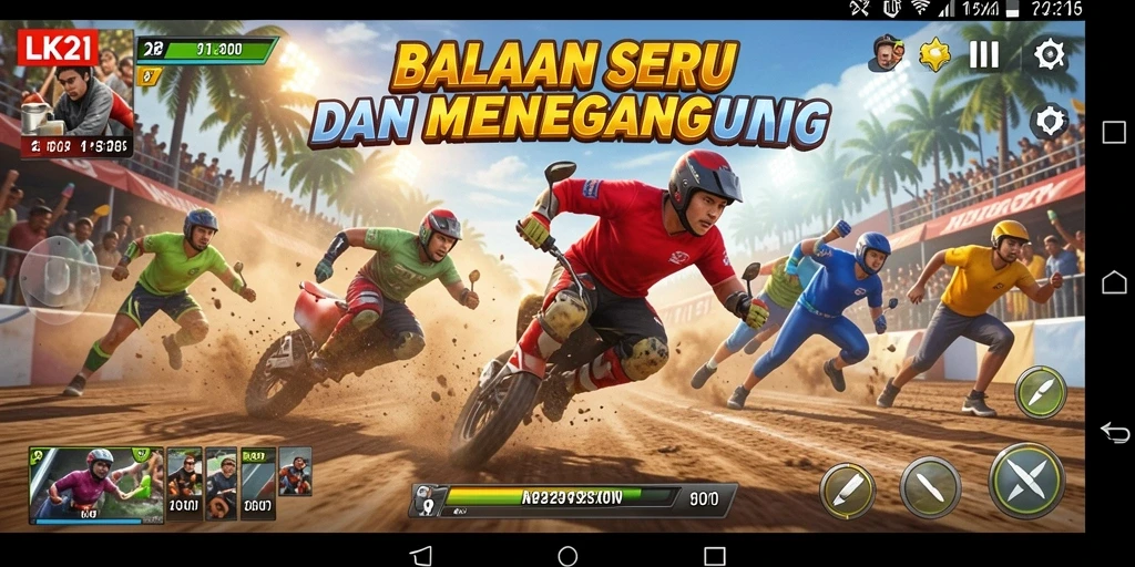 Gameplay Racing yang mendebarkan dalam LK21.