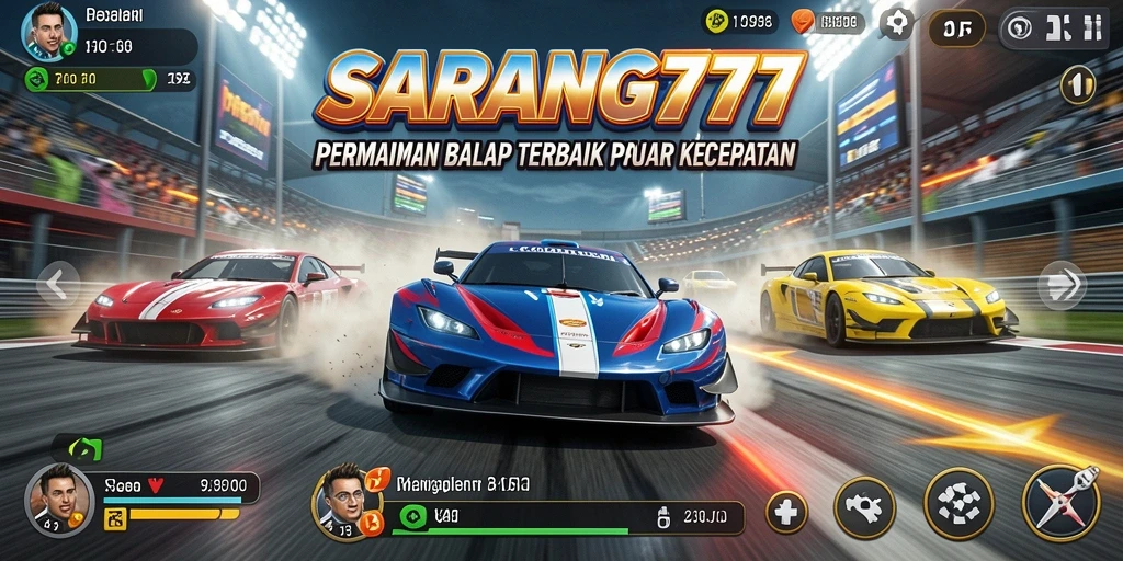 Gameplay mendebarkan SARANG777 dengan aksi balap cepat.