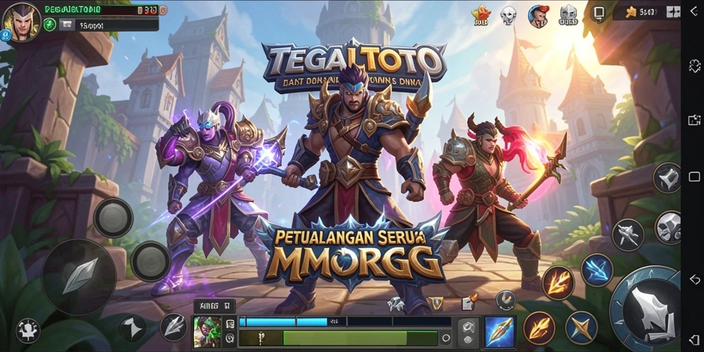 Tangkapan layar utama TEGALTOTO menampilkan aksi seru dalam permainan MMORPG.